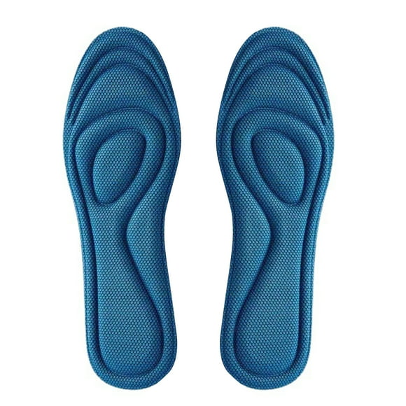 CSChome 3D Shoe Insole Women Men Insoles 3D Design High Elasticity Breathable Sweat Absorption Sports