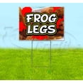 thumbnail image 1 of Frog Legs Red Splat (18" x 24") Yard Sign, Includes Metal Step Stake, 1 of 6