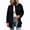 Black, variant on AherBiu Button down Shirt for Women Corduroy Shacket Collared Lapel V Neck Long Sleeve Casual Loose Tops with Pockets(X-Large,Yellow)