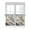 White, variant on Half Window Curtain 36 Inches Long, Vintage Flowers Window Treatment Curtain Drapes, White Country Lily Floral Plant Branch Small Tier Curtains for Bathroom Over Sink, 27.5"x36", 2 Panels