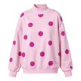 thumbnail image 4 of WCJM Oversized Drop Shoulder Sweatshirt for Women Mock Neck Long Sleeve Graphic Print Loose Pullover Top Fall Casual, 4 of 4