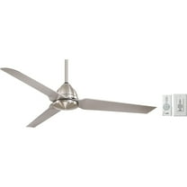 Minka-Aire Java - 54" Ceiling Fan with 3 blades - Brushed Nickel Wet w/ Extra Wall Control - F753-BNW-W