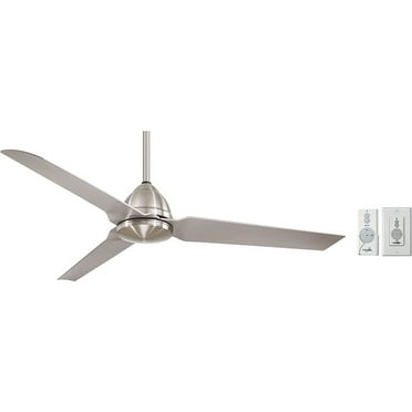 Minka-Aire Java - 54" Ceiling Fan with 3 blades - Brushed Nickel Wet w/ Extra Wall Control - F753-BNW-W