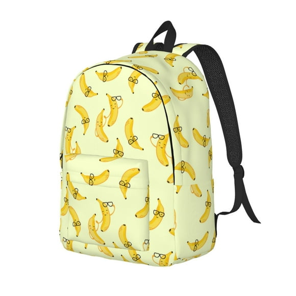 Saiise Bananas Print Laptop Backpack - Adjustable Shoulder Straps, Water-Resistant, Large Capacity, Stylish Design, Unisex for School, Office, Travel-Medium
