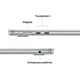 thumbnail image 5 of Macbook Air Apple M4 15.3 Pulgadas 16 GB 256 GB Plata, 5 of 6