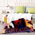 thumbnail image 4 of Spider-Man: A Través del Spider-Verso anti-pilling, suave, ligera, esponjosa y acogedora de lujo para hogar y cocina – Perfecta para niños y adultos,150X200cm, 4 of 6