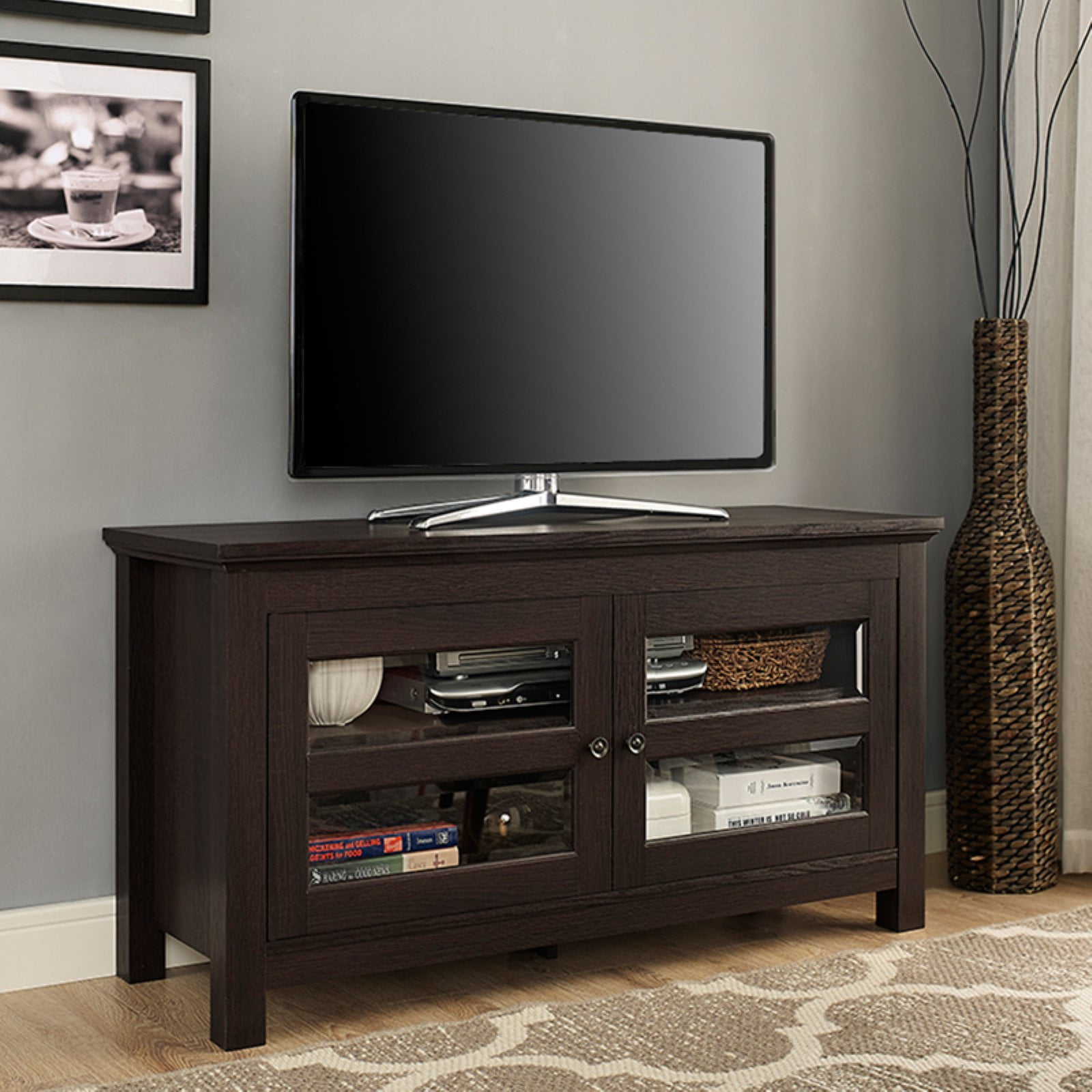 Walker Edison Wood TV Stand for TVs up to 48" Espresso