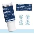 thumbnail image 7 of 40 Oz Car Handle Water Bottle 10.8x3.85 Inch Handle And Straw Travel Water Bottle Reusable Stainless Steel Water Bottle Blue Boat, 7 of 7