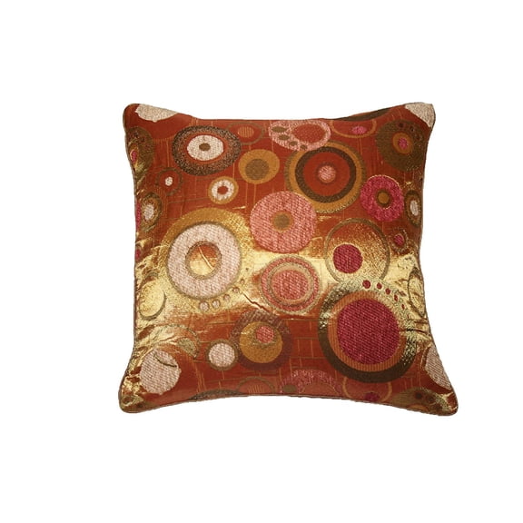 Chenille Candy 17" X 17" Decorative Throw Pillow - Brass