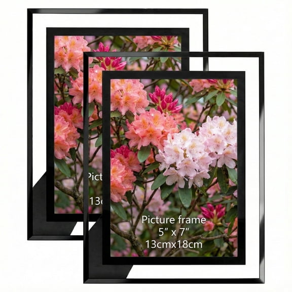 5x7 Glass Picture Frames, Photo Frame for Tabletop Display