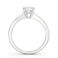 thumbnail image 3 of Faux Jewel 1.6 Ct Round Cut Moissanite Ring - 14K White Gold Plated Ring - Solitaire Engagement Wedding Reverse Tapered Ring for Women - Elegant Proposal Ring - Bridal Jewelry for Her, 3 of 4