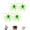 Grass Green(S), variant on 4Pcs Dice Bait, Floating TPR Swimbait with Reflective Stars,Tentacle Creature Lure, Sea Urchin Style Soft Plastic Baits, for Bass Fishing Drop Shot, Wacky Rig/Neko Rig and Finesse, Slow Sinking