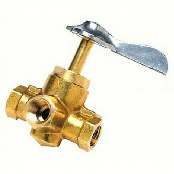 Seachoice 20761 Brass 3-Way Fuel Line Valve