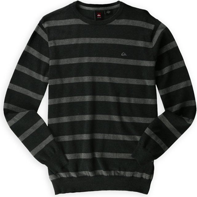 Quiksilver Way Back Pullover Suéter para Hombre, Negro, Mediano