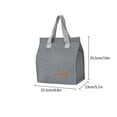 thumbnail image 2 of Dezsed Lunch Bag Clearance Oxford Cloth Lunch Bag Outdoor Picnic Bag Portable Lunch Bag Bento Bag Large Heat Preservation Bag Ice Bag Dark Gray, 2 of 7