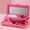 Hot Pink, variant on JingChun Makeup Storage, Tackle box for Women with Mirror, Cosmetic Storage Box Organizer, Portable 2 Layers Makeup Case for Home