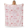 thumbnail image 2 of The Northwest Group 1SAN-23600-0093-RET 50 x 60 in. Sanrio Hello Kitty & Friends Hello Friends Silk Touch Throw, White, 2 of 6