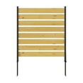 thumbnail image 3 of Prilinex 55"H x 38.5"W (2 Panels) Cedar Wood Privacy Screen outdoor fence privacy screen for Pool Equipment Enclosure Trash Can Enclosures Air Conditioner Fence, 3 of 8