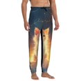 thumbnail image 4 of Kdxio Starry Sky Constellation Cat Pattern Joggers,Sweatpants for Men with Pockets-Medium, 4 of 5