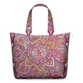 thumbnail image 1 of Colorful Dreamy Mala Travel Bag Psychedelic Abstract Pattern Duffel with Spiritual Healing Design for Meditation, 1 of 5