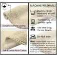 thumbnail image 3 of Home Weavers Radiant Collection Bathroom Rug 100% Cotton Bathroom Rugs Set, Machine Washable Rug, Soft & Absorbent bath Rug, Kitchen Mat, Bath Rug, Bath Floor Mat Non Slip, 21"x34" Rectangle, Ivory, 3 of 9