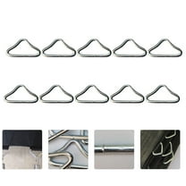 Sparsain 30pcs Silver Triangle V Rings for Trampoline Replacement Parts