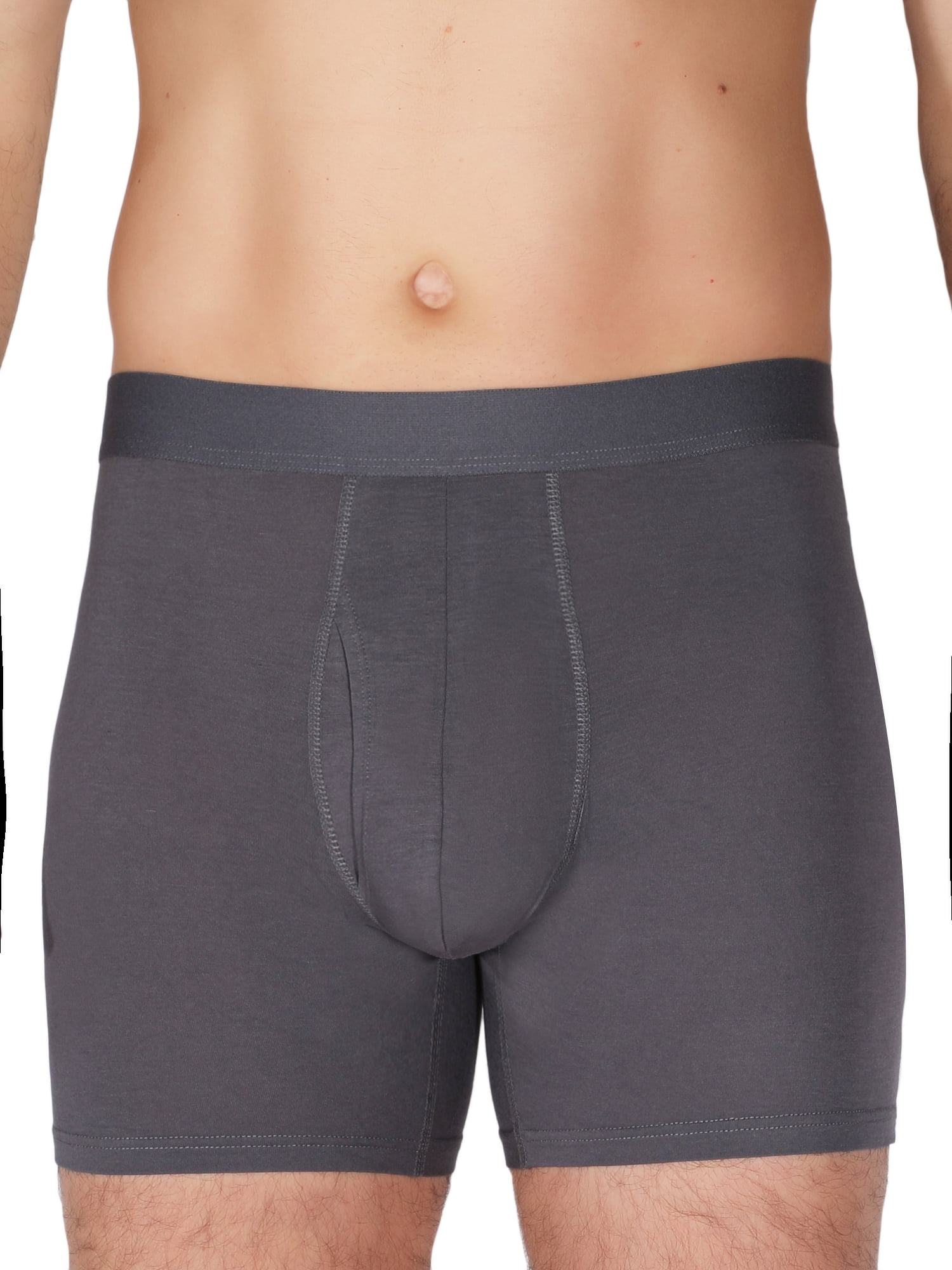 George Men's Soft Touch Rayon Boxer Briefs, 3 Pack