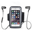 thumbnail image 2 of Waterproof Phone Arm Strap Cover for Phones Under 6.2" Adjustable Shoulder Strap and Key Pocket （red）, 2 of 3