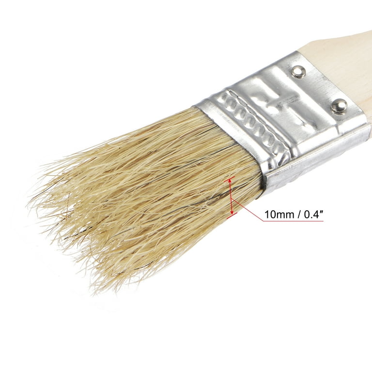 1 Inch Paint Brush Natural Bristle Flat Edge Wood Handle 36Pcs - Brown - 1  - Yahoo Shopping