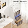 thumbnail image 4 of HOMCOM 3 Drawer File Cabinet with Lock Filing Cabinet for A4 Letter White, 4 of 10