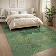 thumbnail image 3 of ODIKA 8'x10' Washable Area Rug Non-Shedding, Easy Care, Golf Koi Bug Woodland Plant Motif Sage Pond Cartoon Butter Cubicle for King Size Bedroom Under Bed, Master Suite, 3 of 7