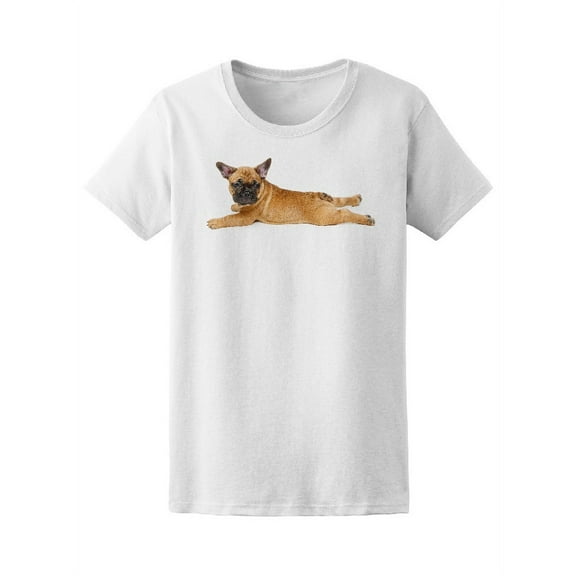Cute Brown French Bulldog Puppy T-Shirt Women -Image by Shutterstock, Female XX-Large