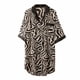 thumbnail image 5 of Camisones elegantes para mujer, ropa de dormir con estampado de rayas de cebra, satinada camisón de seda, falda camisera para el hogar, novedad de 2024, 5 of 5