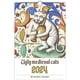 thumbnail image 1 of Regalo de Año Nuevo Del Nuevo Mundo -2024 Calendario Gato Medieval Extraño, 1 of 9