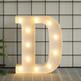 thumbnail image 1 of LED Marquee Letter Lights Sign, Light Up Alphabet Letter for Home Party Wedding Decoration(D）, 1 of 8