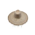 thumbnail image 3 of Time And Tru Women's Shell Fringe Straw Hat, OSFM, Natural, 3 of 3