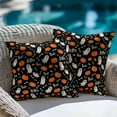 thumbnail image 4 of Throw Pillow Covers 16x16 Inch Set of 2 Black Cute Ghost Boo Halloween Decorative Pillow Covers Orange Pumpkin Bone Linen Cushion Cover Pillowcase for Sofa Couch Bed Home Decor, 4 of 9
