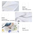 thumbnail image 4 of Haosy 2 Pack Kitchen Wash Cloths with Hanging Loops Absorbent Absorbent Quick Drying Hand Towels, Watercolor Bluebirds and Wildflowers, 4 of 7
