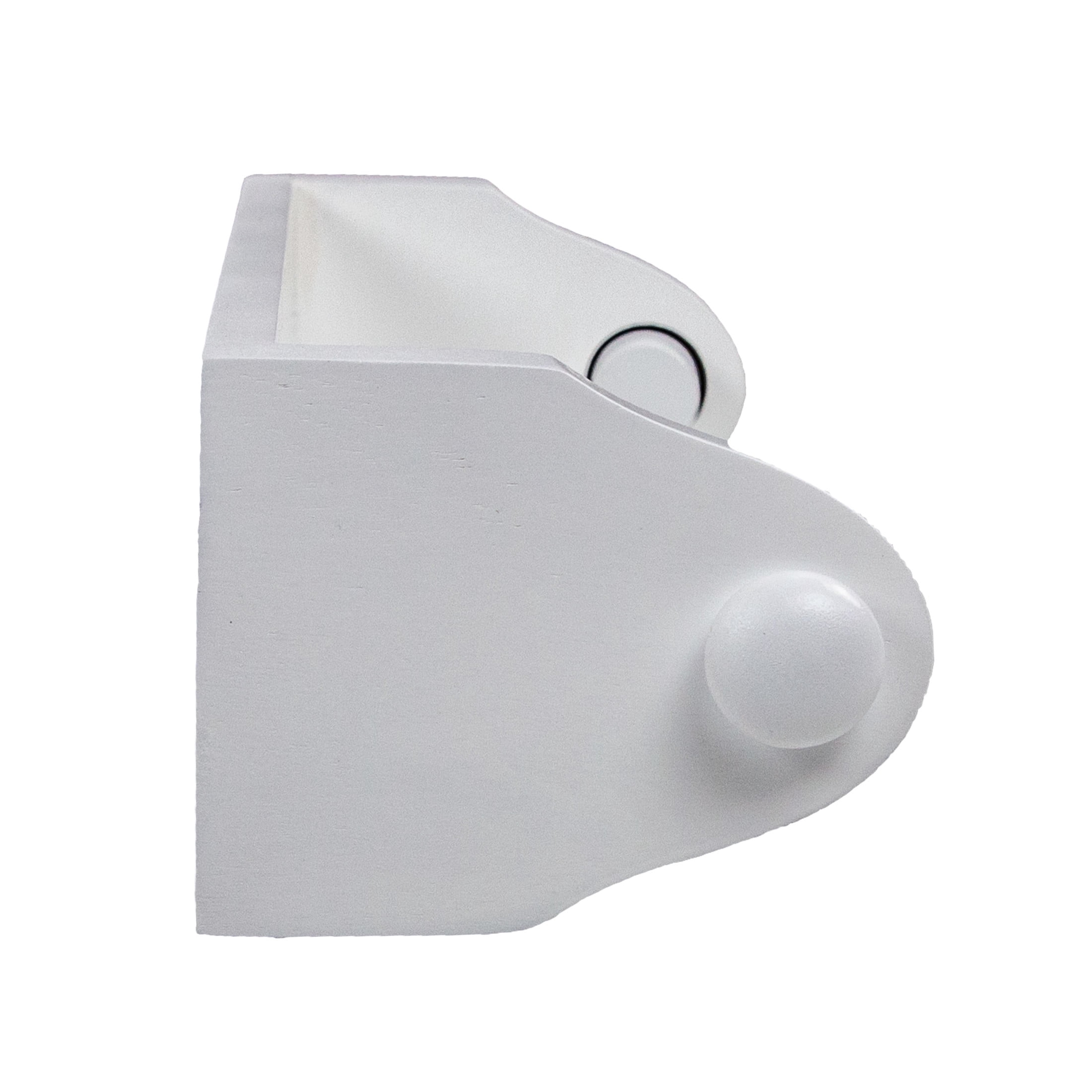 White Wood Dalton Paper Towel Holder, Kitchen and Laundry Room Wall Mount