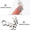 thumbnail image 3 of BEADCEST 50pcs Snowflakes Ornaments for Jewelry Accessories with Durable Design for Christmas, 3 of 4