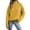 Orange, variant on Women's Ribbed Neck Pullover Sweater, Slim Fit Solid Color Knit Top for Fall Layering, Casual Weave Stretchable Long Sleeve Basic Wear Yellow,A