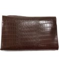 thumbnail image 5 of Waverly Inspirations 52" Faux Leather Crocodile Print Upholstery Home Decor Fabric By The Yard, Brown, Available In Multiple Colors, 5 of 14