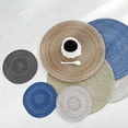 thumbnail image 6 of Clearance! Miyuadkai Placemats Washable Woven Vinyl Placemats for Dining Table Easy to Clean Plastic Placemats Placemat on Sale Blue, 6 of 8