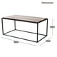thumbnail image 3 of Mesa de Centro Moderna Industrial 100×50×47 cm | Estructura Metálica y Cubierta MDF Color Nogal – EKE, 3 of 7