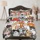thumbnail image 1 of Juego de Funda Nórdica Infantil Gatos Graciosos, Ropa de Cama Infantil, Dormitorio Infantil, Ropa de Cama, 1 of 4