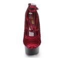 thumbnail image 6 of 601-JUDITH, 6" Sandal With Pleated Satin Platform Sandal, 6 of 6