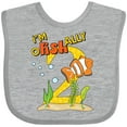 thumbnail image 3 of Inktastic I'm O-Fish-Ally Two- cute clownfish second birthday Boys or Girls Baby Bib, 3 of 4