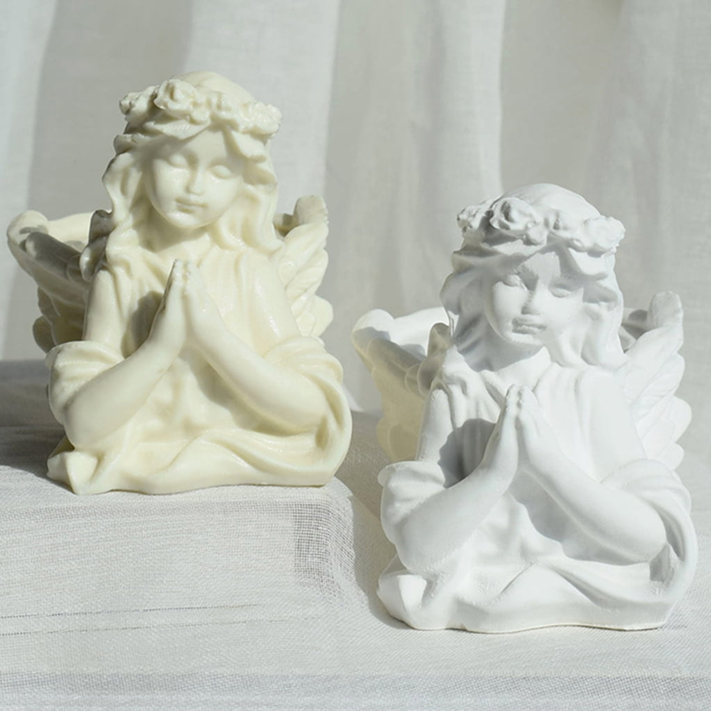 ZPAQI Praying Angel Vase Silicone Mold Candle Soap DIY Handicraft Supplies