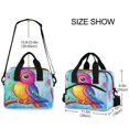 thumbnail image 3 of Lunch Bag Portable Crossbody Meal Bag Cooler Bag Insulated Lunch Bag Food Bag Handheld & Crossbody Design Color Parrot Cartoon, 3 of 6