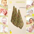 thumbnail image 3 of SKYSONIC 5 PCS Autumn Jungle Animal Baby Muslin Washcloths, Owl Squirrel Hedgehog Face Towel Burp Cloths Ultrasoft Absorbent Cotton Bath Wipes Towels for Newborn Boys Girls, 3 of 7